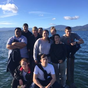 Gap students on retreat in Kuratau, on the western side of Lake Taupo.