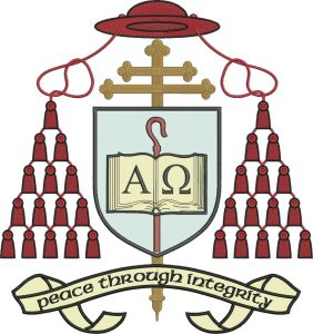 Cardinal John Crest no background