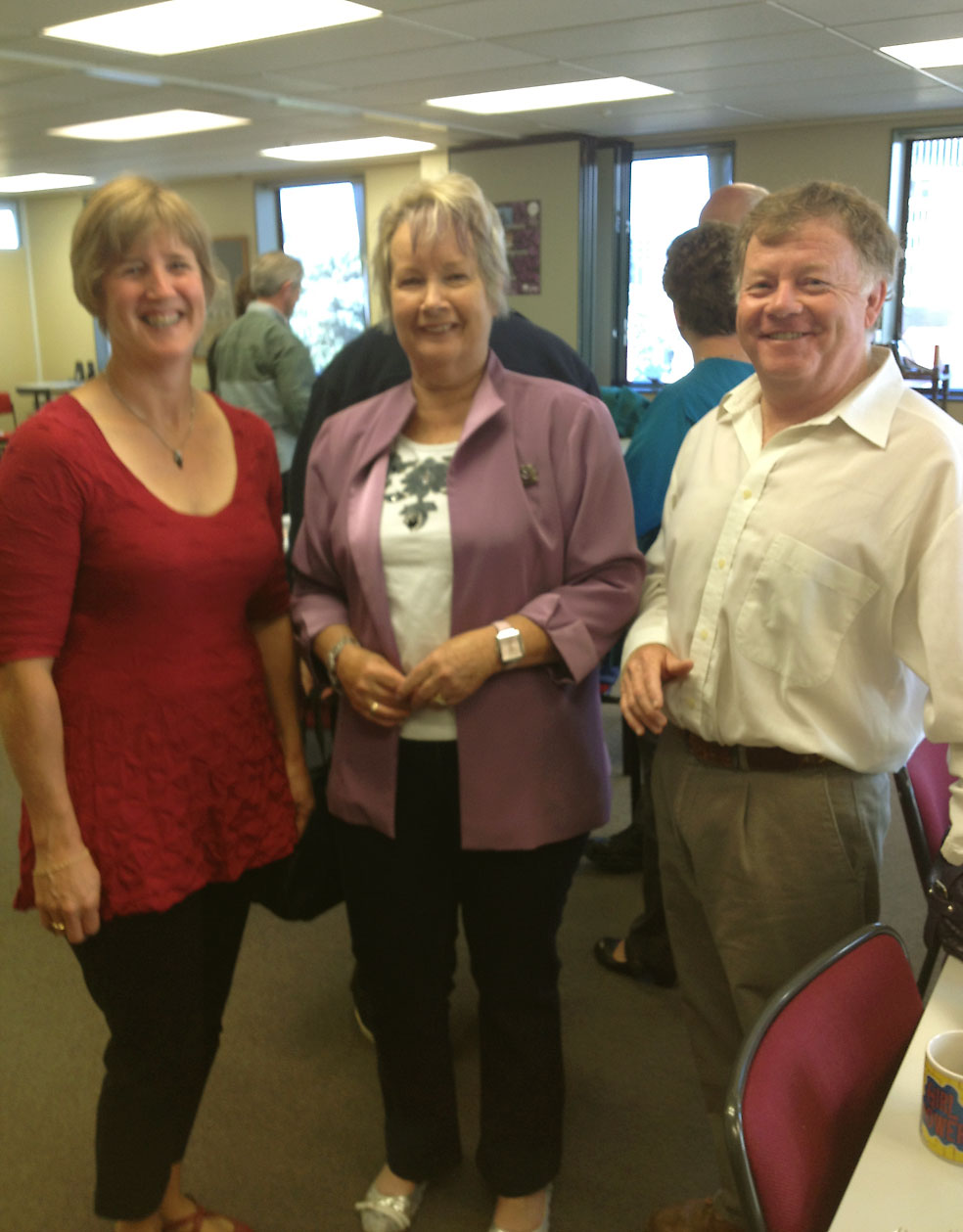 Launch Out: Debbie Matheson, Patsy Buttle and Merrick Mitchell.