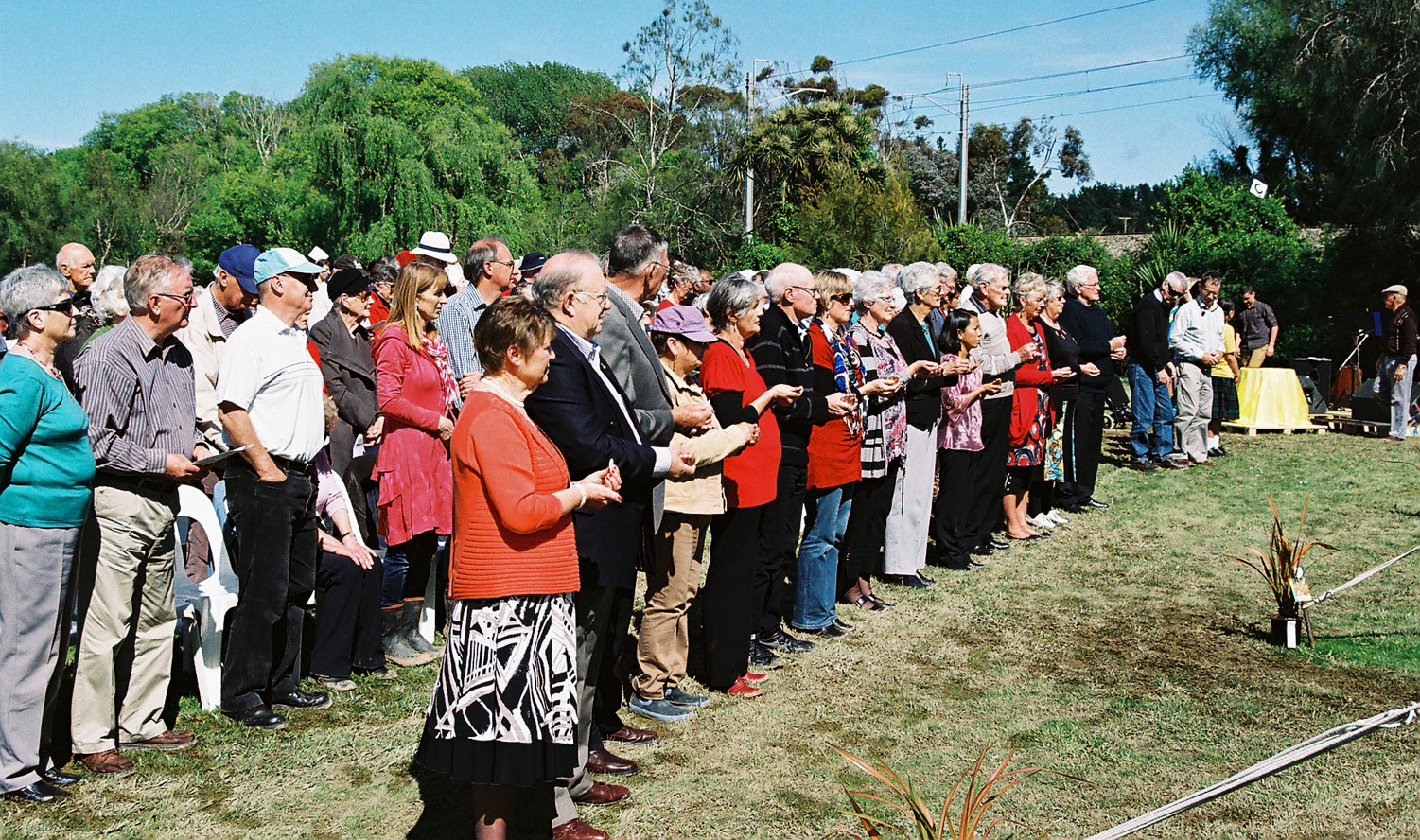 Combined parish celebrates in the open Archdiocese of Wellington