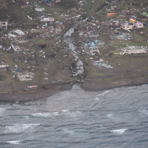 Nakodu Village, Koru, Fiji showing the devastation of Cyclone Winston on 20 February, 2016.