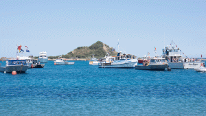 Fleet of boats arrive for blessing at Island Bay. Photo: Annette Scullion