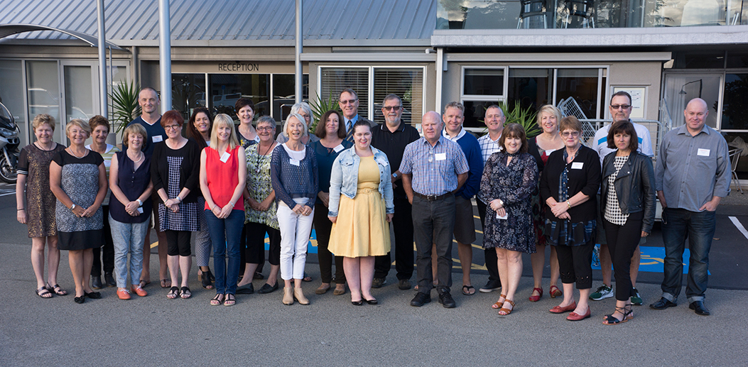 Primary school principals, Archdiocese of Wellington Back, l to r: Mary Gray, St Joseph’s, Kaikoura; Tim Nelson, St Mary’s, Carterton; Donna-Marie McDonald, St Theresa’s, Plimmerton; Elizabeth Heatley, Sacred Heart, Petone; Jo Buckley, St Bernadette’s, Naenae; Sue Jury, St Claudine Thevenet, Wainuiomata; Doreen O’Sullivan, St Anne’s, Newtown; Professor Chris Branson, educational leadership theorist, Waikato University; Martin Elms, St Patrick’s, Paraparaumu; Steve Wheeler, St Patrick’s Masterton; Jane Reddish, St Pius X, Titahi Bay; Bill Turley; Sacred Heart Cathedral, Thorndon; Dave Lamont, St Benedict’s, Khandallah. Front, l to r: Celeste Hastings, Holy Cross, Miramar; Mary-Angela Tombs, St Teresa’s, Karori; Joan Woods; St Francis Xavier, Tawa; Jennifer Ioannou, St Anthony’s , Seatoun; Kaye Tester, St Brigid’s, Johnsonville; Libby Hainsworth, St Brendan’s, Heretaunga; Thérèse Young, San Antonio School, Eastbourne; Mike Burton; St Joseph’s, Nelson; Bernadette Murfitt, St Francis Xavier, Tawa; Jennifer Muth, St Teresa’s, Featherston; Karoline Surynt-Tapiki, Our Lady of the Rosary, Waiwhetu.