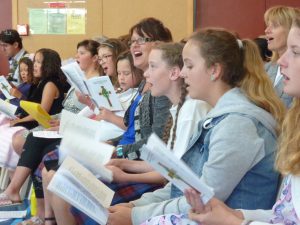 Young people from the choir.