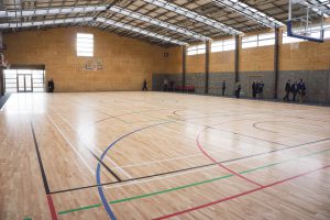 New gym and event centre interior.