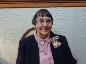 Queens Service Medal awarded to Sr Mary Scanlon lcm for services to Mary Potter Hospice.