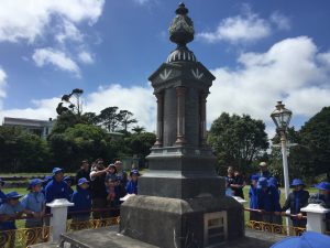New Pymouth’s St Joseph’s School students visit grave site of Te Whiti O Rongomai – Māori spiritual leader and founder of the village of Parihaka.
