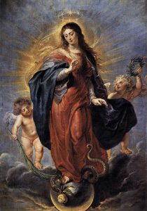 Immaculate Conception by Peter Paul Rubens , via Wikimedia Commons