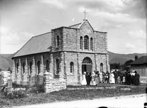 Church of the Sacred Heart, Takaka [ca 1917-1920]. Photo: Frederick Nelson Jones ca 1920 (Alexander Turnbull Library, Ref: 1/2-026230-G)