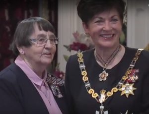 Governor General Dame Patsy Reddy and Sister Mary Scanlon lcm.