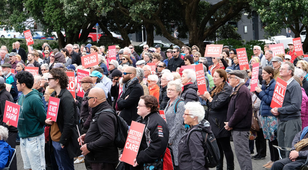 Protestors say ‘No’ to Euthanasia Bill Archdiocese of Wellington