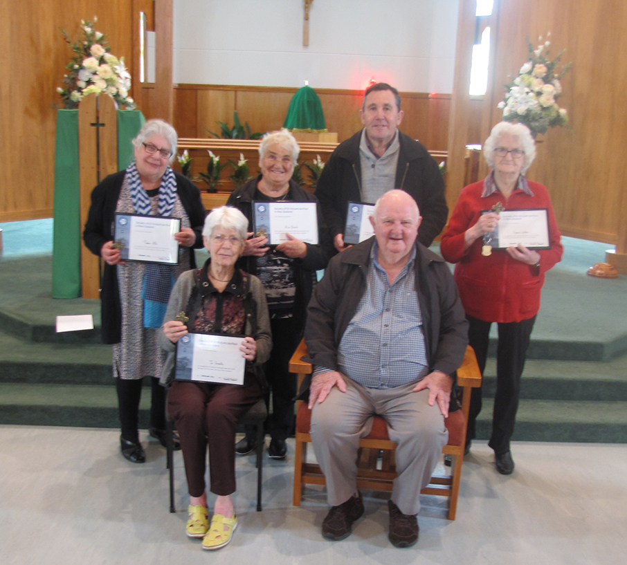Dannevirke Vincentians recognised Archdiocese of Wellington