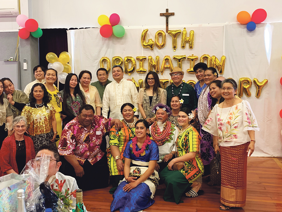 Multicultural celebration for  Fr Raymond Soriano Archdiocese of Wellington