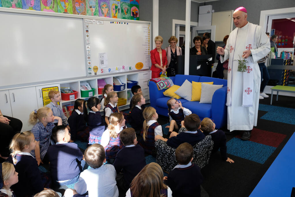 Archbishop Paul Martin blesses new classrooms Archdiocese of Wellington