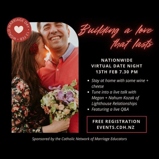 World Marriage Day event - Sunday 13 February 2022 Archdiocese of Wellington