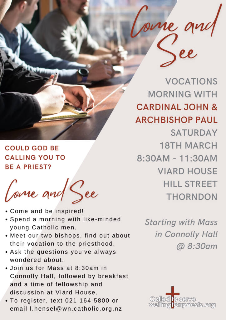 Come and see Archdiocese of Wellington
