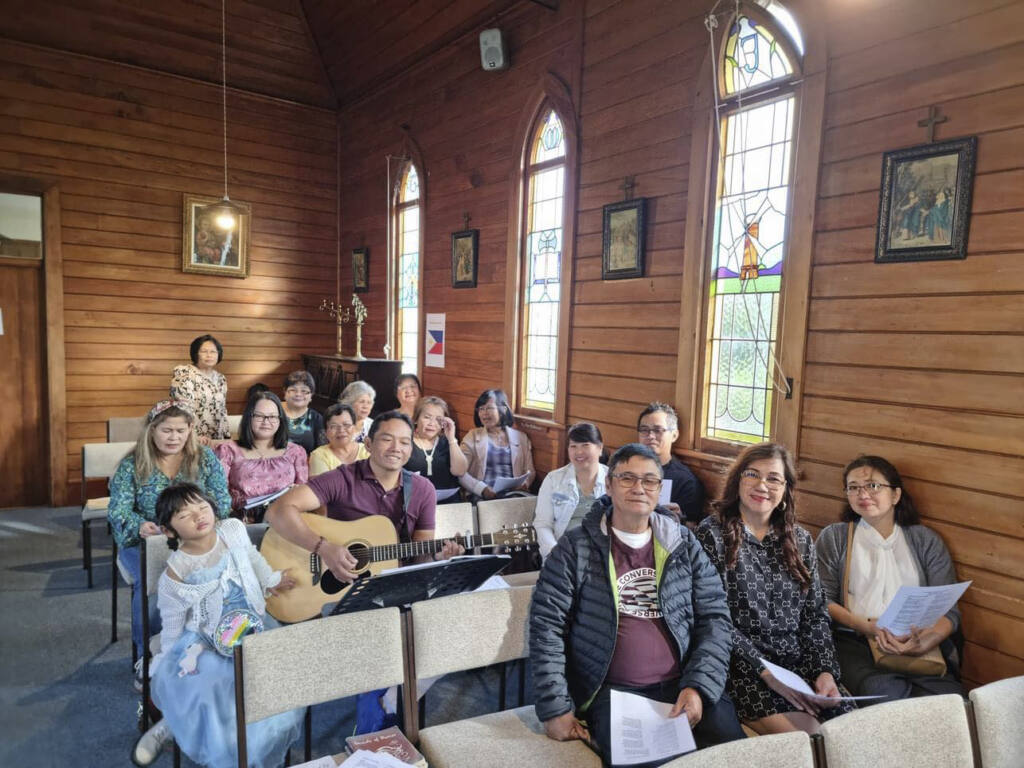 Filipino Choir at Sacred Heart Church, Rongotea Archdiocese of Wellington